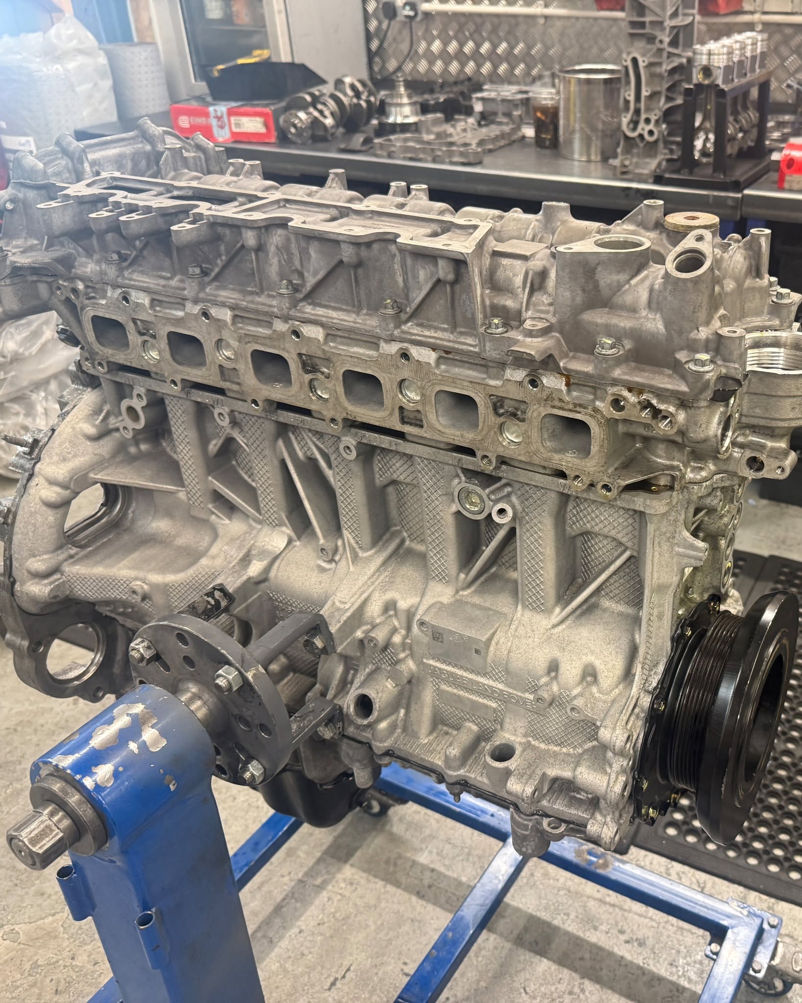 3.0 litre Ingenium engine being reconditioned at Cleasby Engine Services